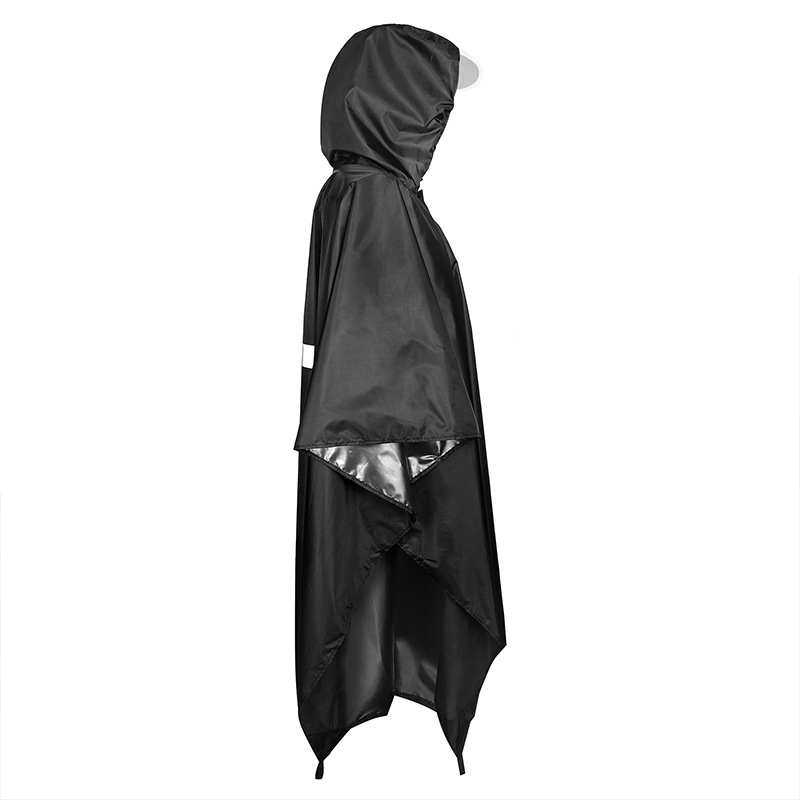 Raincoat Factory Customized Men's and Women's Polyester Fabrics Single Adult Electric Bicycle Poncho Drawing Sample Production and Processing