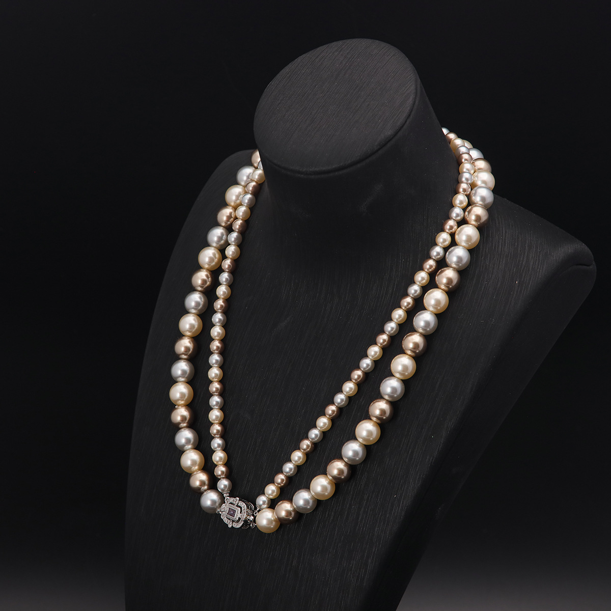 中古vintage高级感时尚个性气质复古风流行轻奢施华洛琉璃珠项链