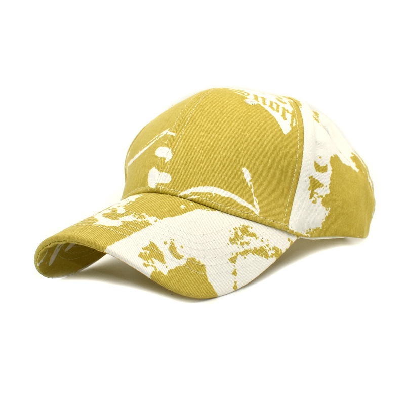 Foreign Trade Men's New Tie-Dyed Baseball Cap Female Graffiti Personality Fashion Peaked Cap Outdoor Travel Sun Hat Fashion