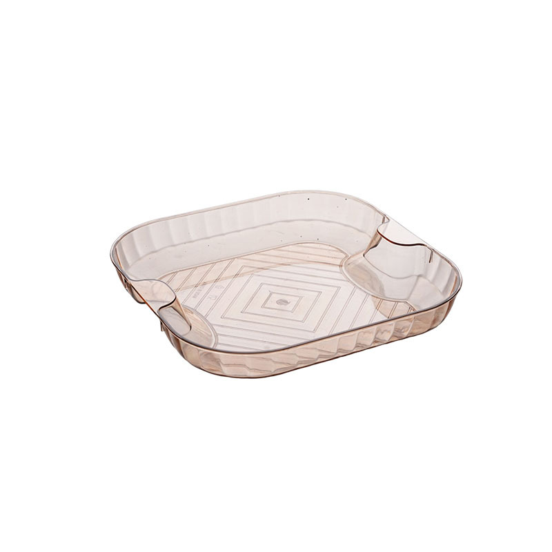 Plastic Fruit Plate Household Minimalist Restaurant Vegetable Fruit Plate Easy to Clean Snacks Storage Tray Square Tray