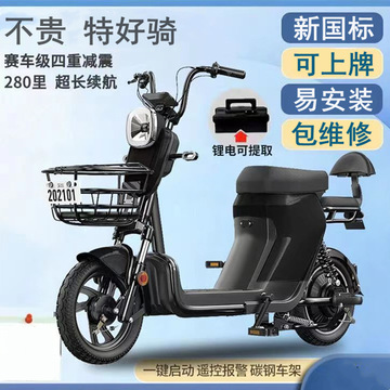 009新国标电动车可上牌超长续航外卖专用电动自行车长跑爬坡王