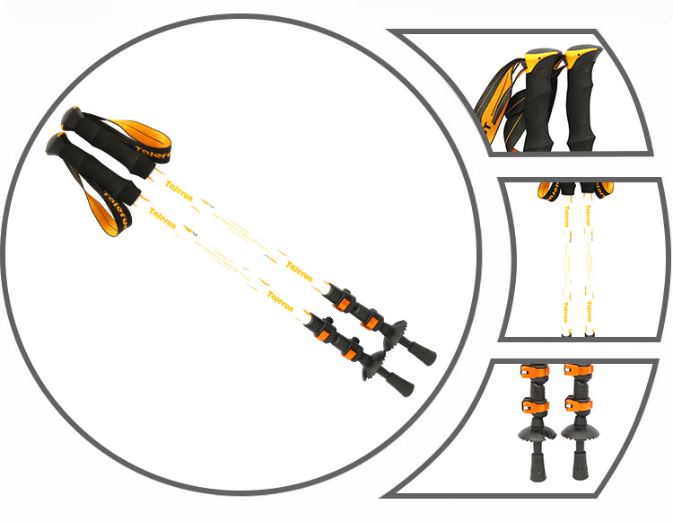 踏云行铝合金专业高山滑雪杖滑雪户外陆地双板滑雪杖制定