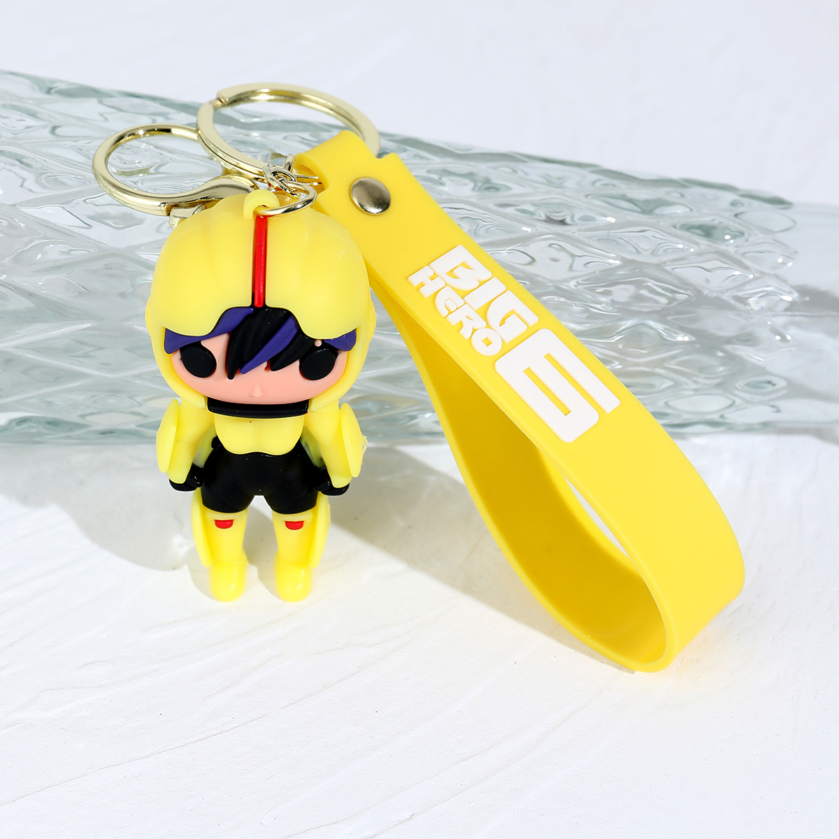 Cartoon Super/Neng Marine Corps Silicone Doll Keychain Pendant White a Hong Fede Bag Car Pendant Gift