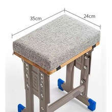 新款棉麻 椅垫学生办公专用坐垫加厚弹力凳套 电动车坐垫木椅靠垫
