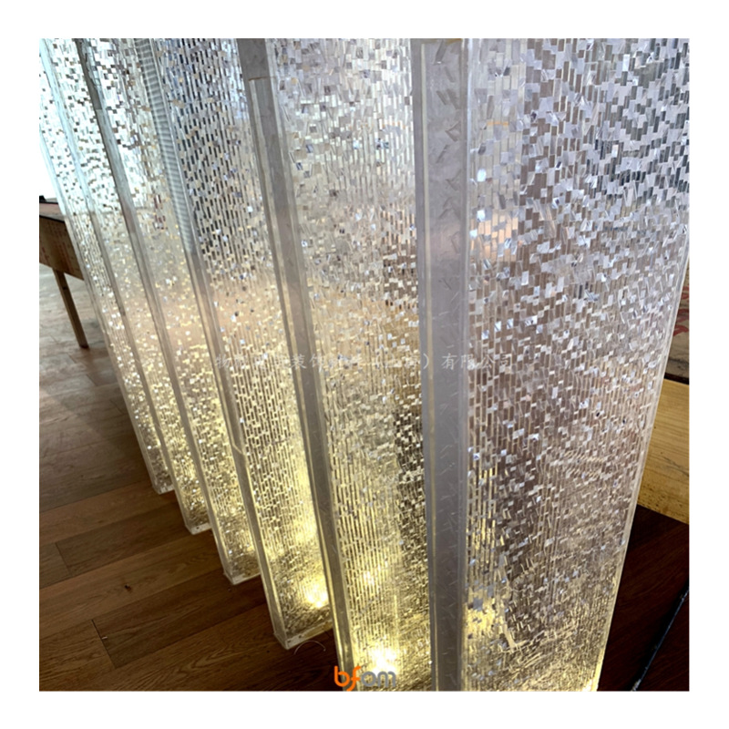水晶板3form生态树脂板亚克力透光板适用台面前台景观装饰