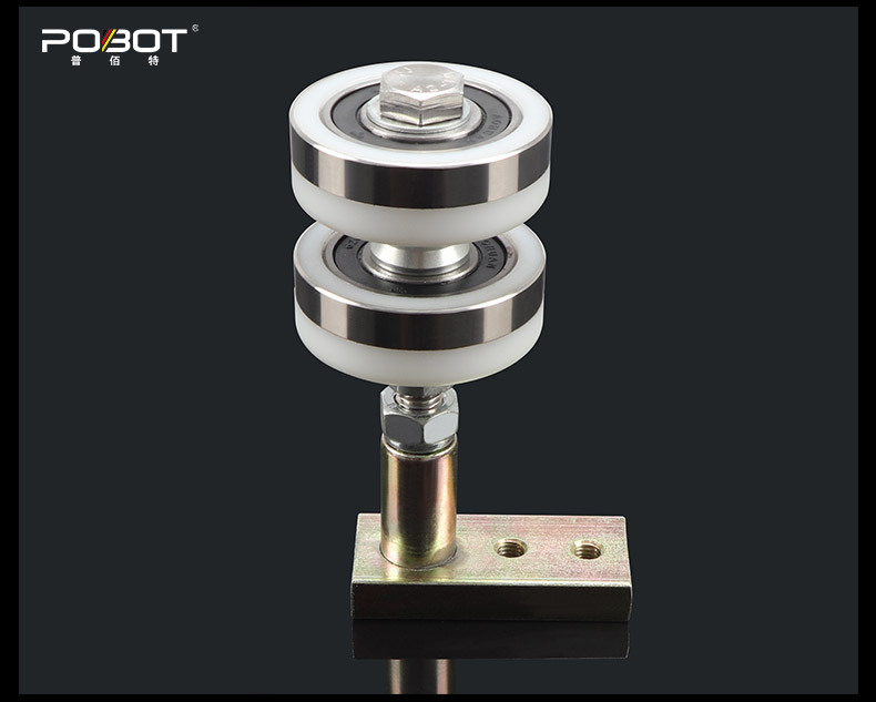 65型万向吊轮轨道折叠门滑轮活动酒店屏风隔断吊轨重型推拉门吊轮