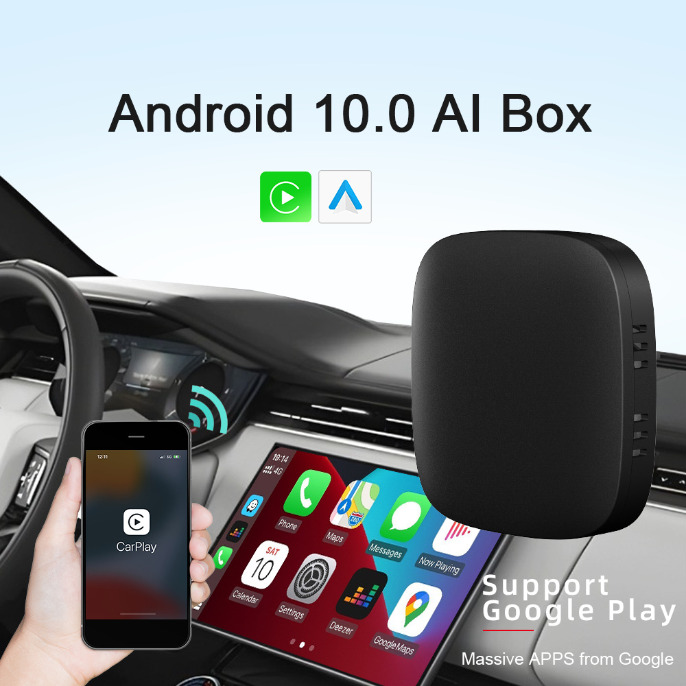 航镜智能车载盒子无线CarPlay转安卓Ai Box导航Wifi互联车机