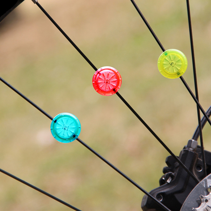 自行车辐条灯炫彩风火轮 LED山地车钢丝灯车轮闪光灯骑行装备配件