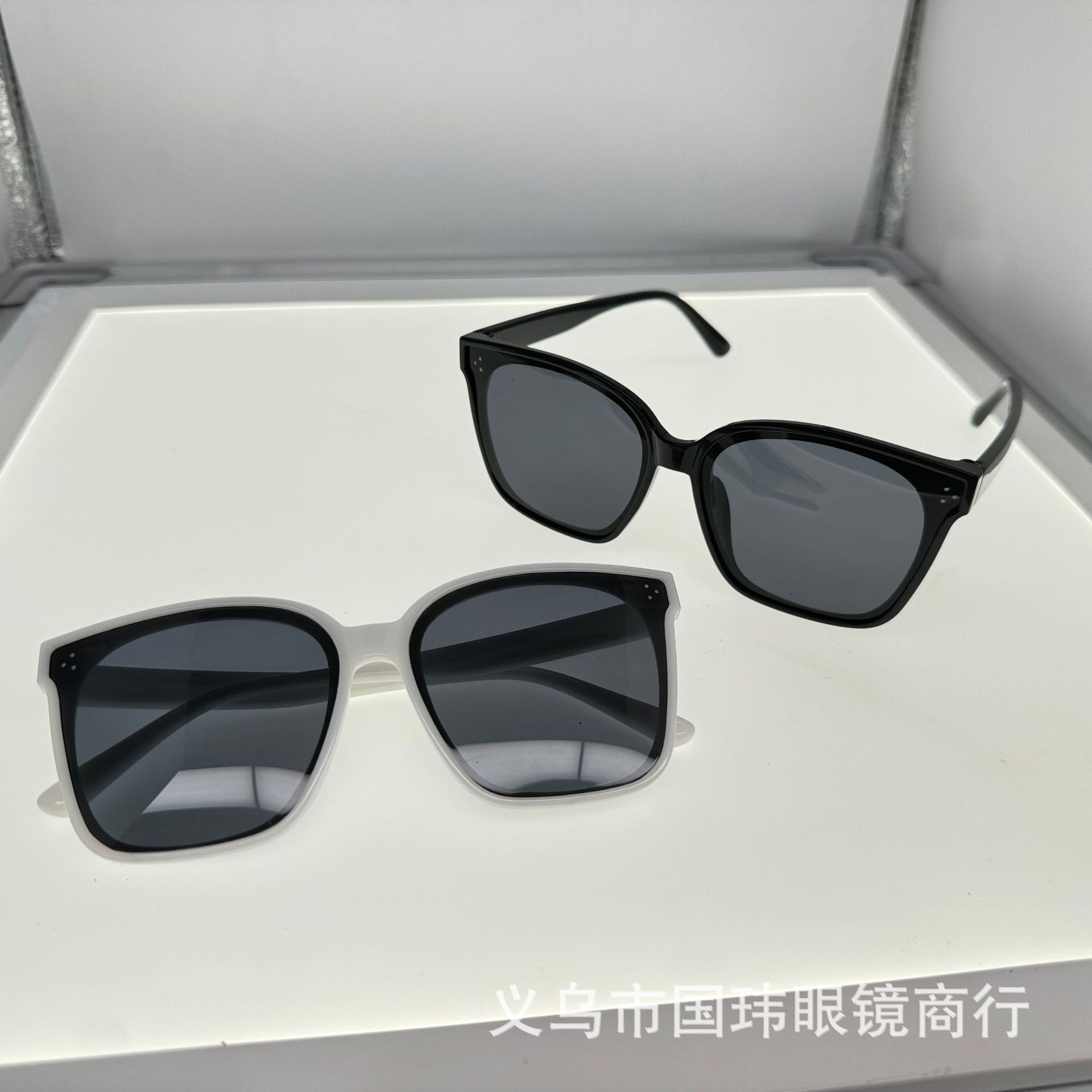 2024跨境gm同款防紫外线偏光镜时尚经典款欧美丝印三点太阳镜