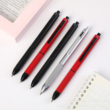 创意黑科技多功能重力感应笔四合一3色圆珠笔按动铅笔金属签字笔