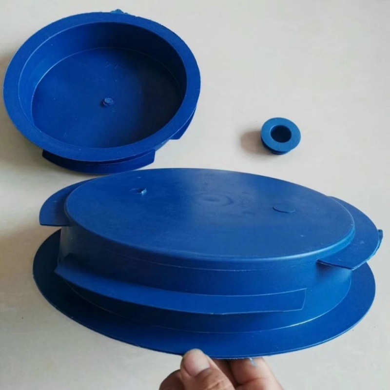 旋压封头蓝色塑料管帽管堵螺纹保护套pe堵头内塞式防尘堵盖护套