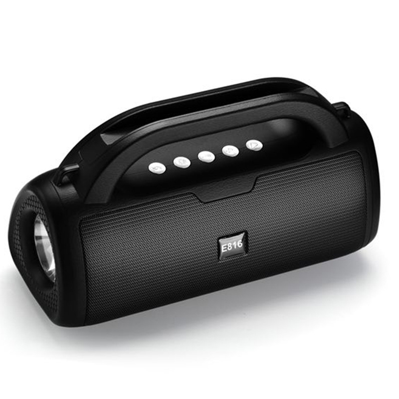 E816 New Bluetooth Speaker Large Volume High Sound Quality Household Outdoor Portable Flashlight Radio Small Audio