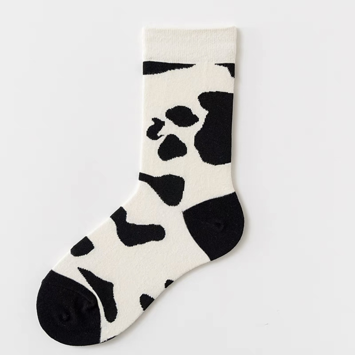 Socks Female Ins Fashion Cartoon Creative Couple Mid-Calf Stocks Korean Cute Spring, Autumn and Summer Zebra Cow Puppy Long Socks
