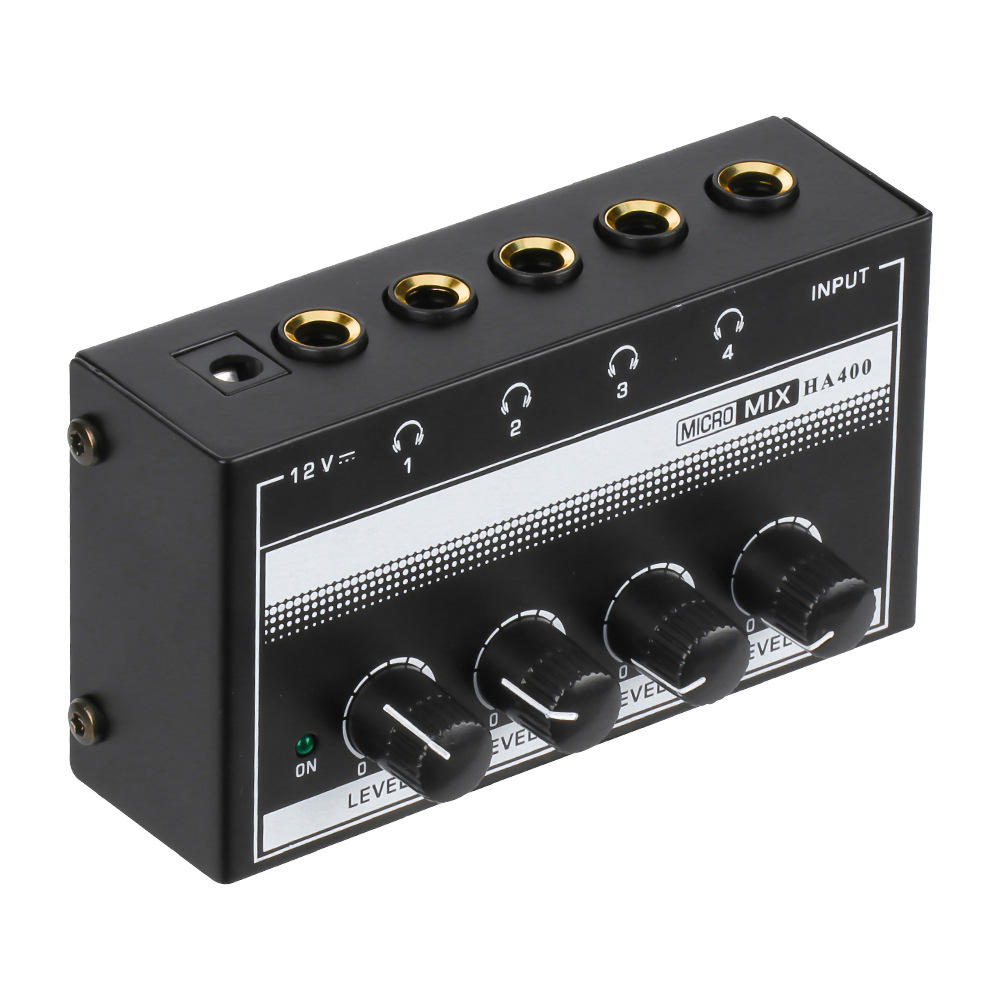 耳机放大器headphone amplifier 4路金属立体声小型耳放