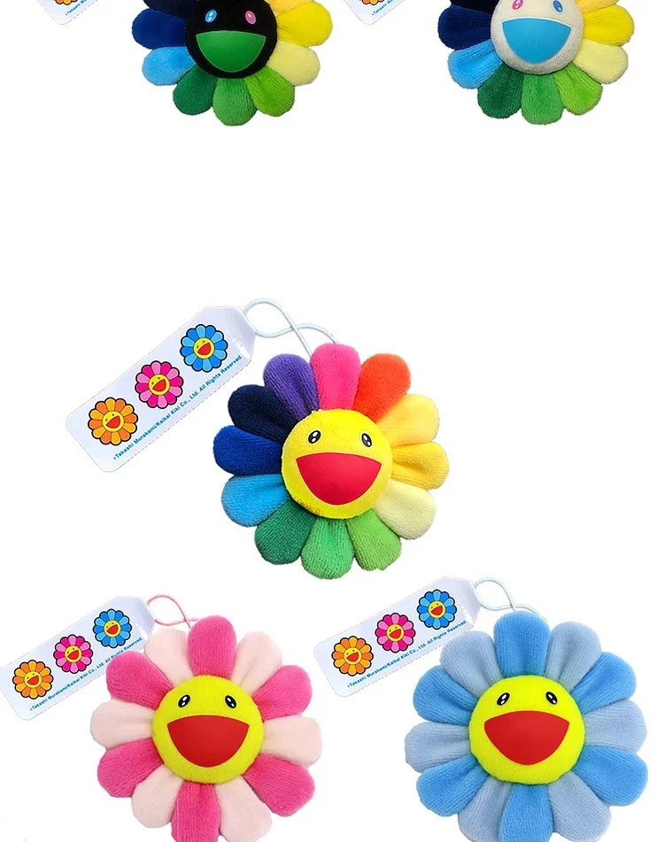 村上隆太阳花胸针定 制挂饰配件挂件钥匙扣别针笑脸小花