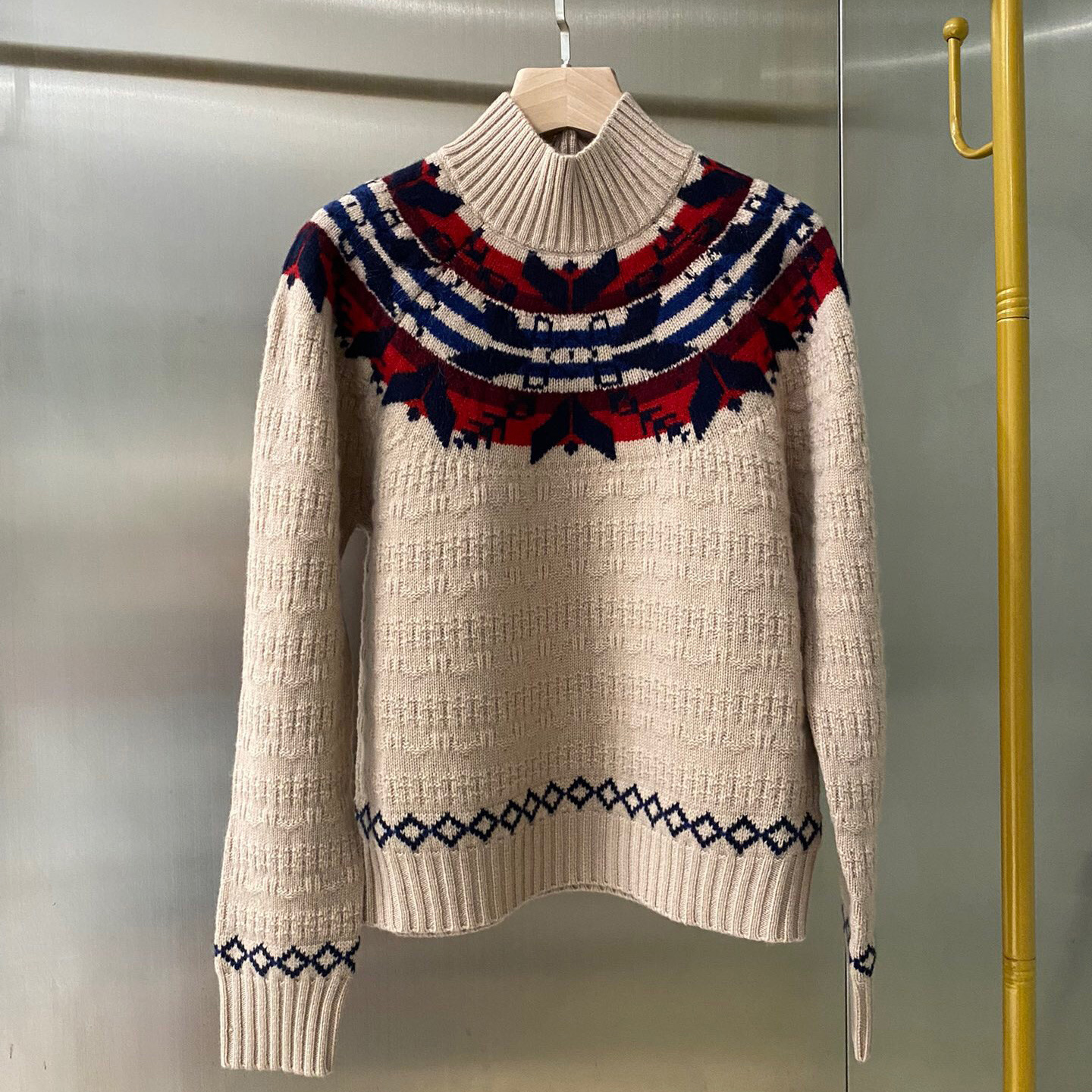 3663 rl羊毛衫费尔岛提花羊毛针织衫女冬季复古毛衣-阿里巴巴