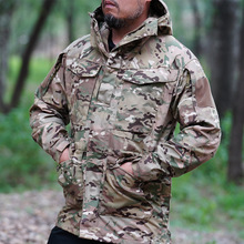 名鹏m65战术迷彩服男士户外作训服风衣三合一外套两件套登山服