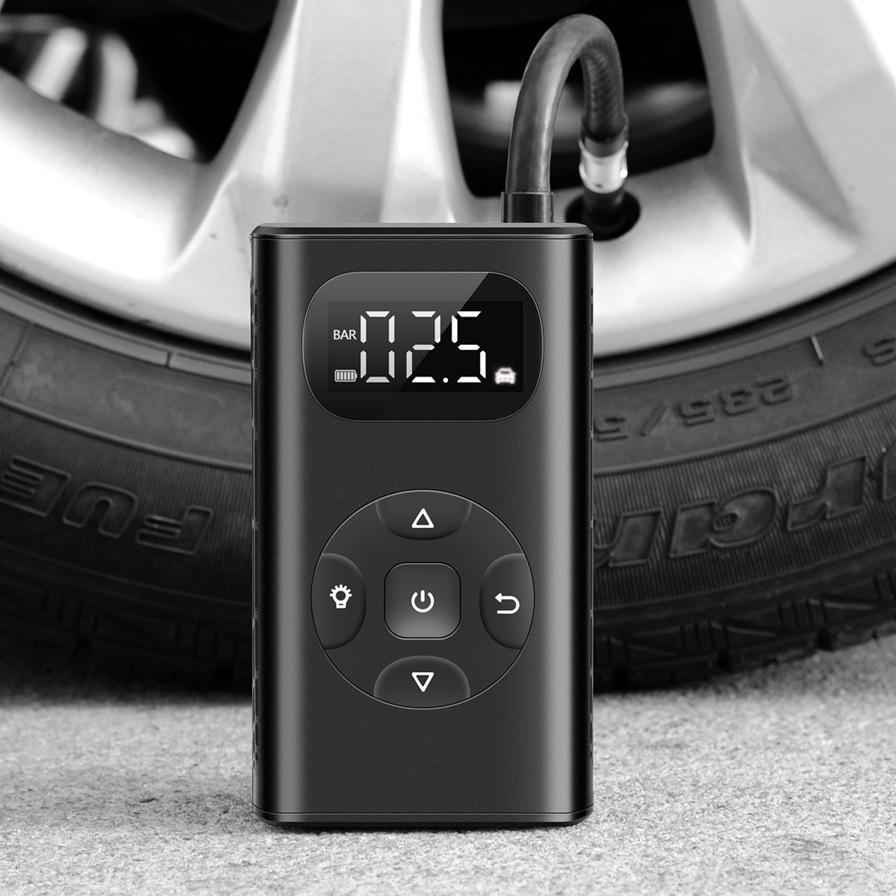 跨境车载充气泵汽车便携式轮胎电动手持打气筒自行车迷你充气泵