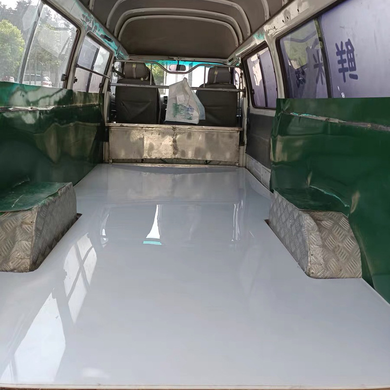 白色pp板材聚丙烯硬塑料水箱猪肉板车厢底板加工定做cnc精密加工