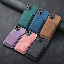 适用iphone17磁吸Magsafe手机壳纯色精孔苹果16Pro卡包磁吸保护套