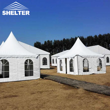 赛尔特尖顶展示帐篷四脚铝合金篷房婚礼活动广告篷房户外餐饮帐篷