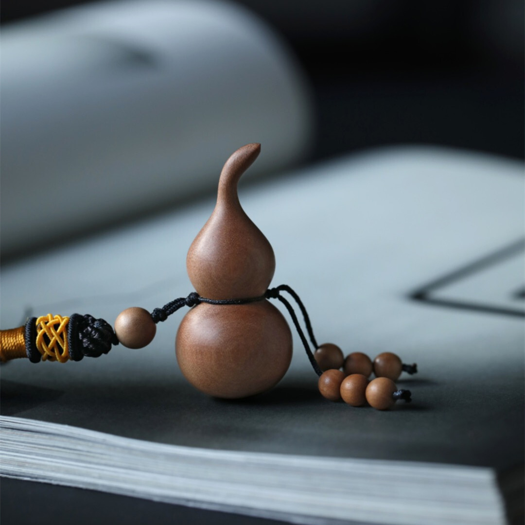 老山檀香【葫芦】手把件挂件汽车钥匙扣文玩男女情侣款创意礼品