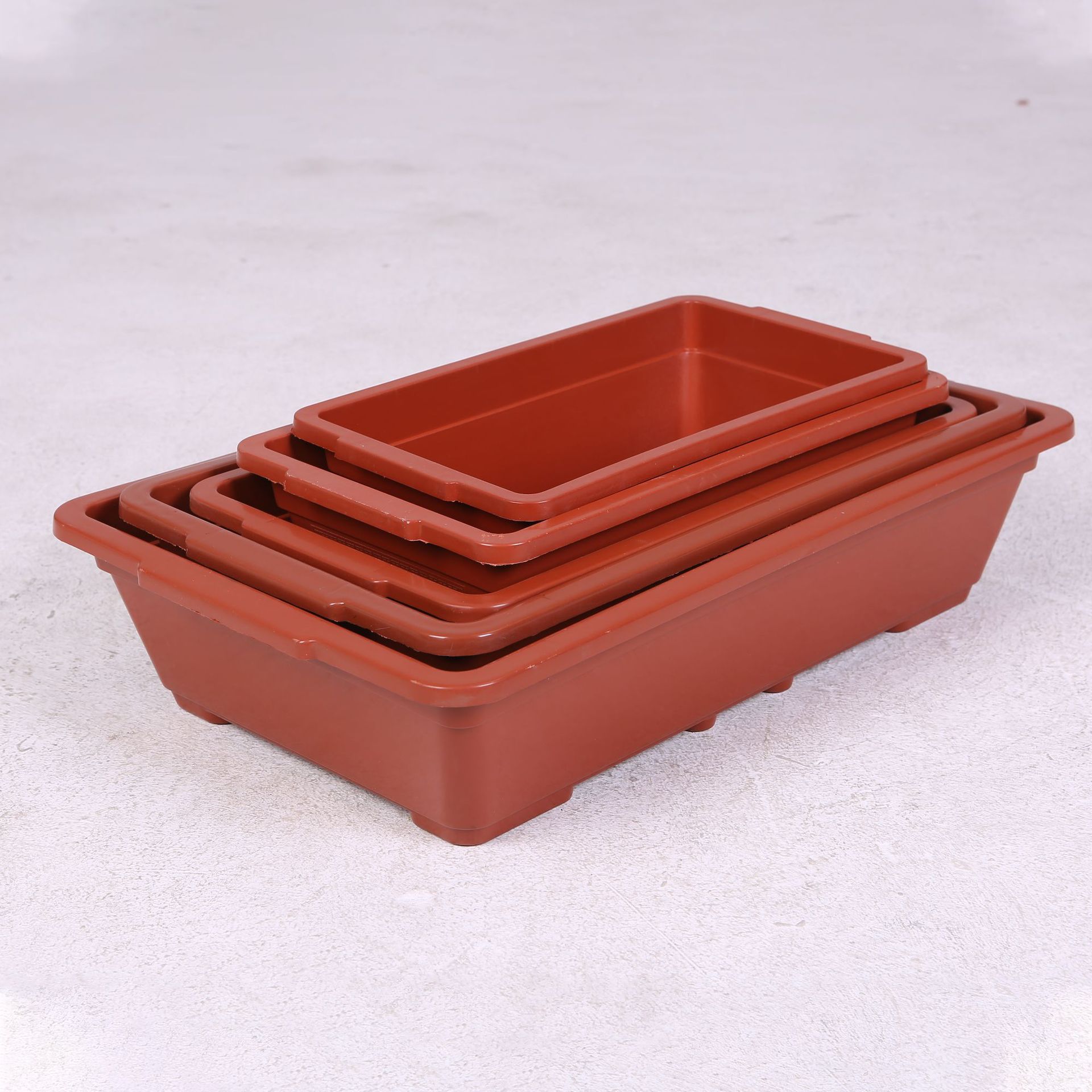 阳台种菜盆长方形塑料花盆基地种菜盆绿叶菜韭菜类种菜盆长条盆