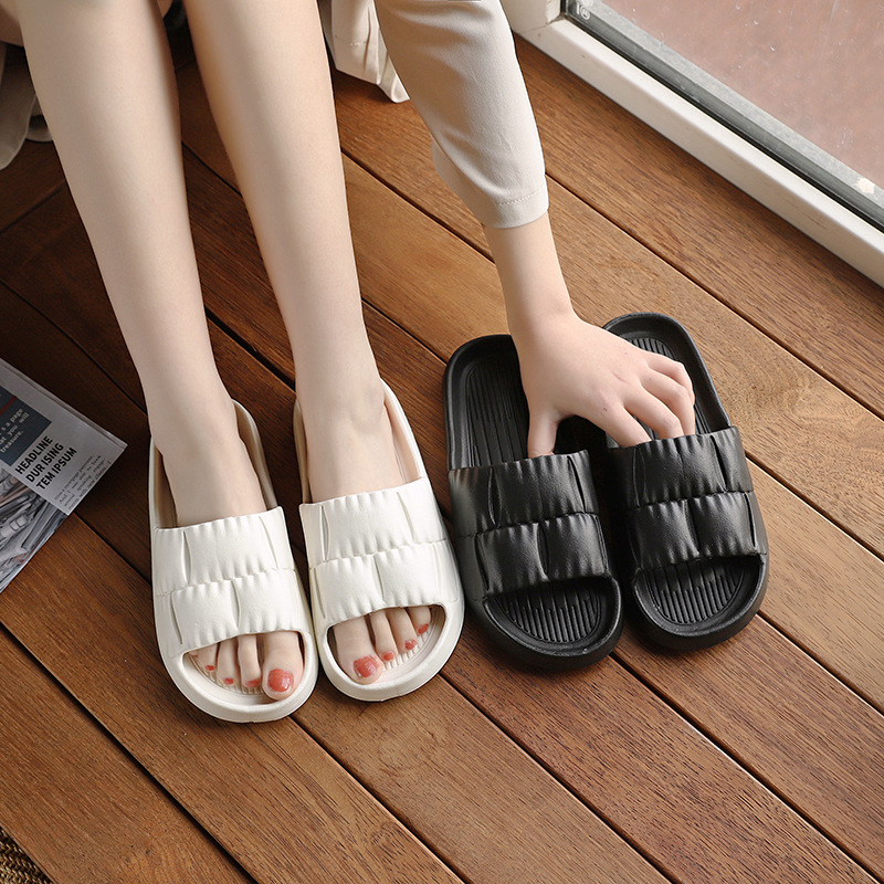 New Summer Soft Bottom Eva Household Slippers Women's Non-Slip Home Indoor Bathroom Bath Couples Sandals Men's Summer