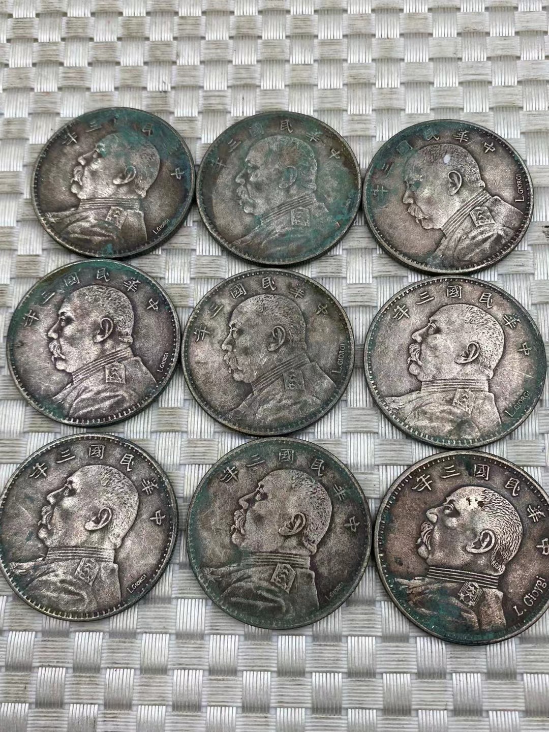 袁大头三年签字版壹圆银元银币绿绣包浆古玩收藏品-阿里巴巴