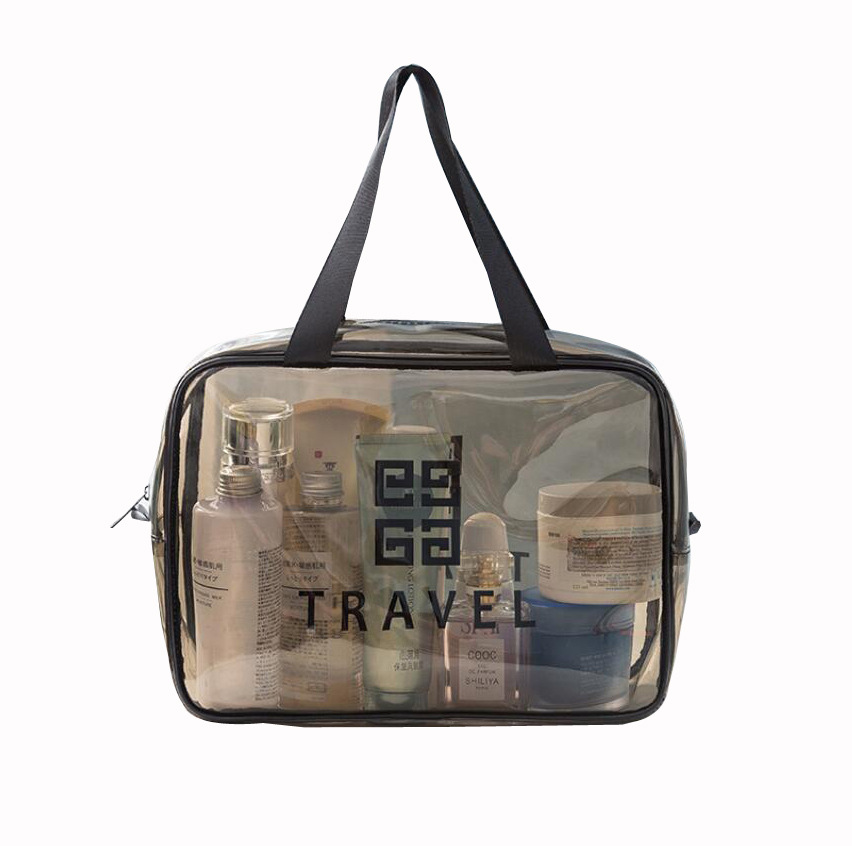 PVC Transparent Cosmetic Bag Large, Medium and Small Portable Waterproof Cosmetics Storage Bag Travel Portable Wash Bag