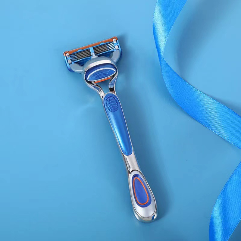 批发吉利精工男士5层手动剃须刀五层旅行锋利刮胡刀干净一件代发