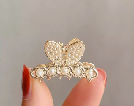 Delicate Small Grip Half Pearl Barrettes Women's Forehead Broken Hair Fringe Clip Headdress New Side Clip Hairpin