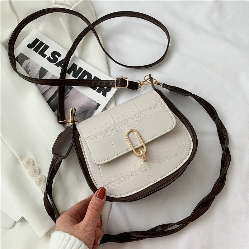 Small Bag Women's Bag 2021 Spring New Korean Fashion Shoulder Messenger Bag Simple Ins Saddle Bag