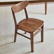 北欧餐椅实木椅子现代简约家用靠背餐厅休闲白蜡木单人书桌薯片椅