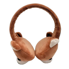 新款熊蓝牙毛绒耳机头罩式毛绒玩具可爱秋冬保温耳罩礼物礼品深圳