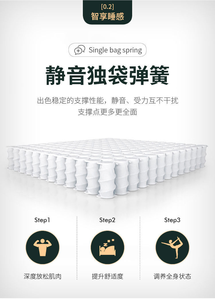 静音独立弹簧床垫软硬两用床垫经济型1米家用乳胶床垫酒店厚垫软
