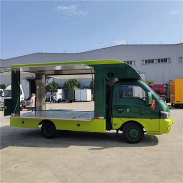 后双轮大箱体流动百货售卖车 汽油摆摊小吃车 流动餐车合法上牌