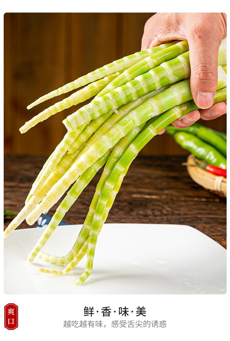 乌蒙绿笋500g免洗剥皮竹笋嫩笋脆笋尖清水笋酒店饭店半成品食材
