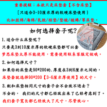 乳胶床垫套保护罩六面全包拉链海绵套子加厚棕垫套学生宿舍床垫套