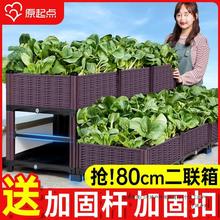 原起点种植箱种菜专用箱楼顶家庭长方形阳台种菜盆塑料花厂家直销