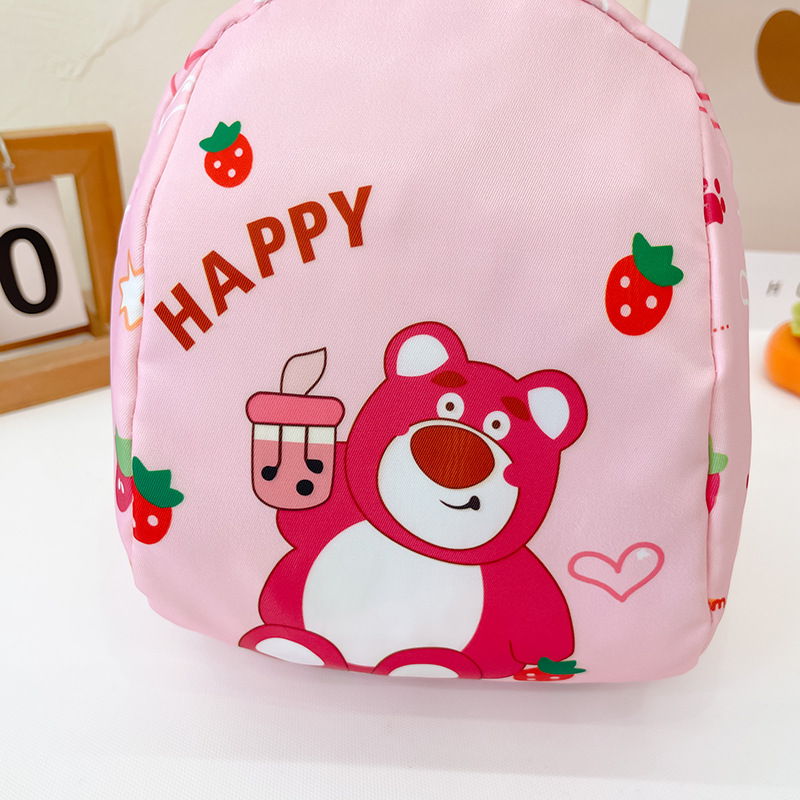 2023 Autumn New Children's Bags Cartoon Pattern Oxford Cloth Backpack Kindergarten Children Anti-Lost Schoolbag