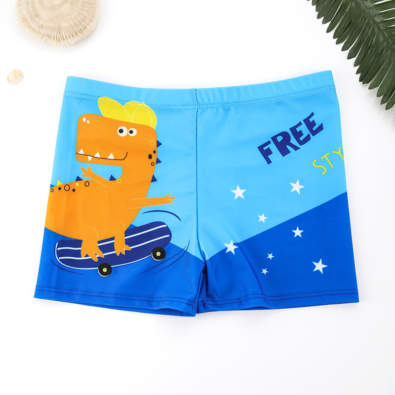 男士平角泳裤数码印花弹性个性防尴尬不吸水透气速干跨境游泳温泉