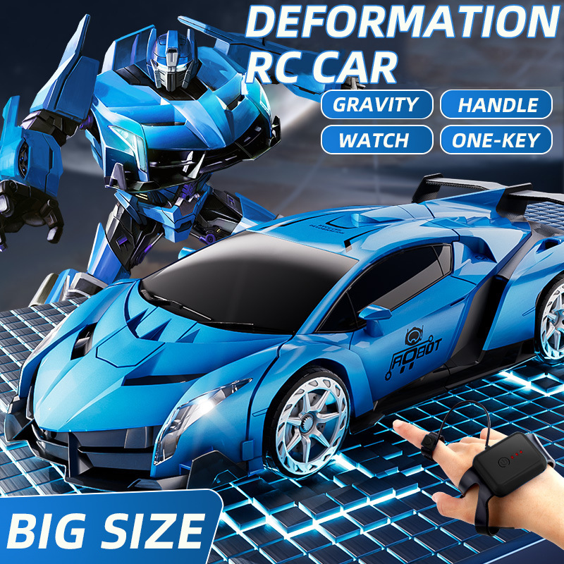 Induction Deformation Remote Control Robot 1:10 Remote Control Toy Machine Car Wireless Remote-Control Automobile Racing Car Children's Toy