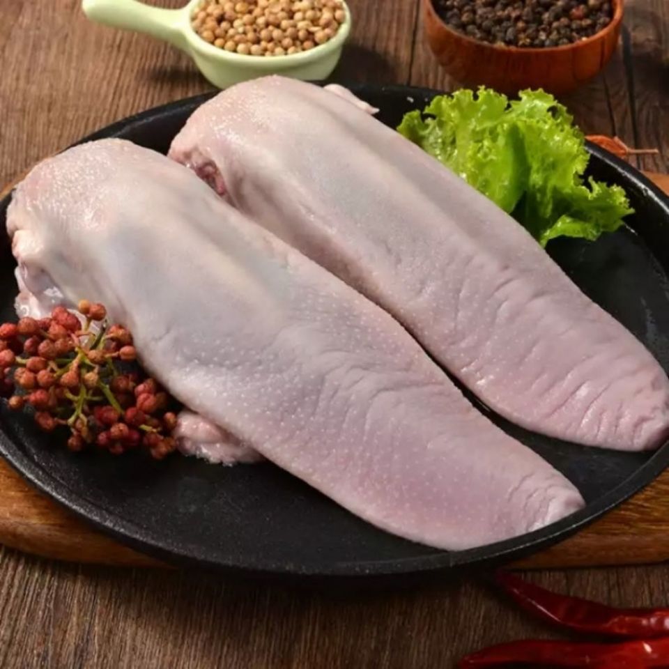 新鲜猪口条猪舌头土猪舌猪门腔饭店卤菜生猪肉批发价