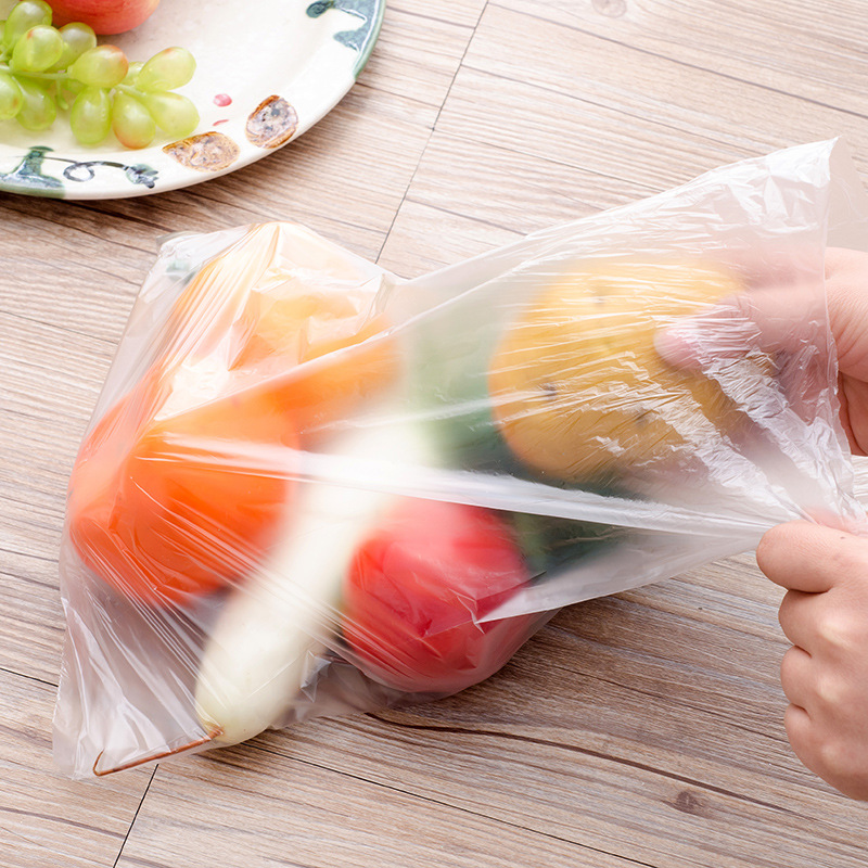 Four Seasons Lvkang Thickened Fresh Bag Household Food Grade Vest Disposable Kitchen Point Break Grocery Bag