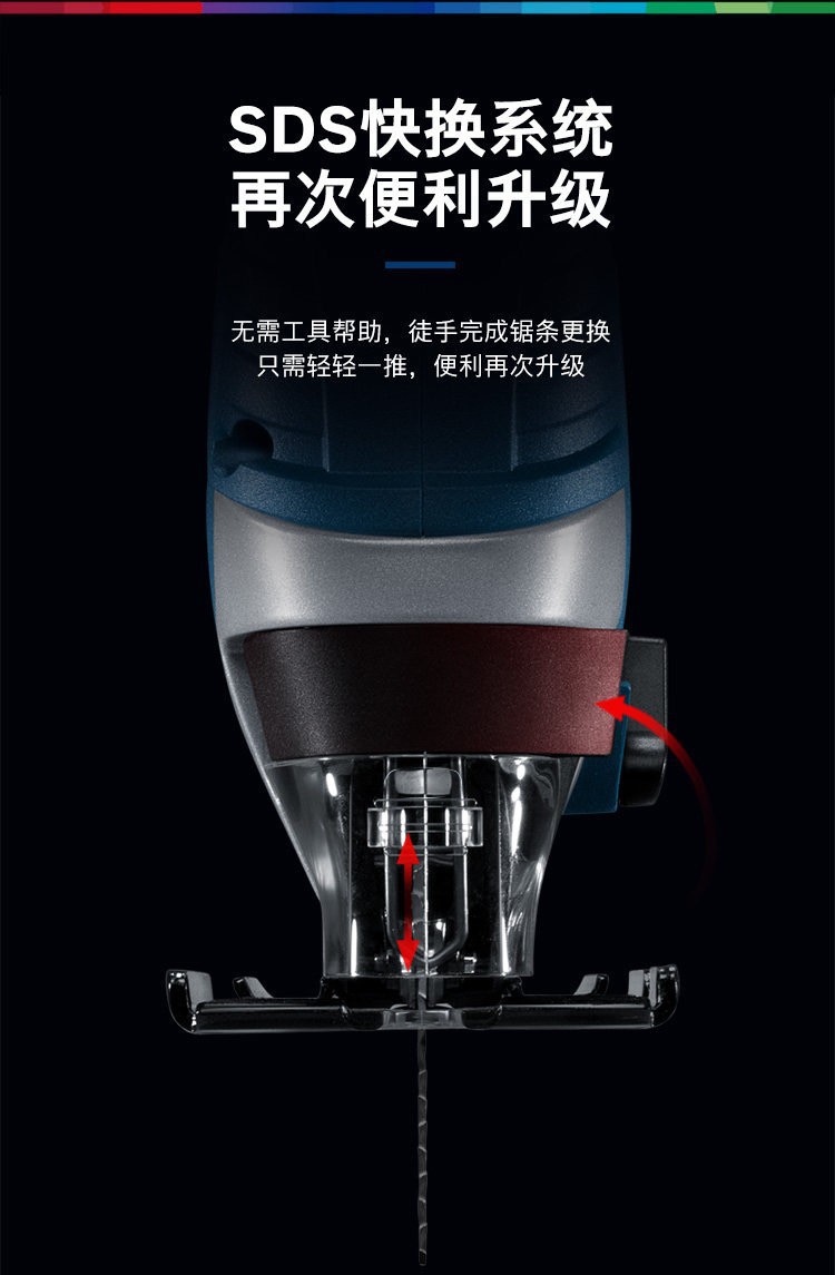 博世新品电动曲线锯gst90be手持式电锯博士多功能金属切割拉花锯