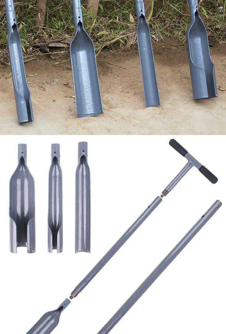 5米手柄,t形手柄,加大号半圆铲头,加大号圆铲头,洛阳铲携行包型号1