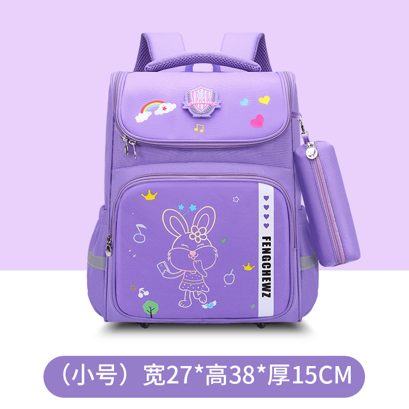 Three-Piece Foreign Trade Export Primary School Student Schoolbag Burden Reduction Spine Protection Children Cartoons on Both Shoulders Backpack Cross-Border Factory Direct Supply