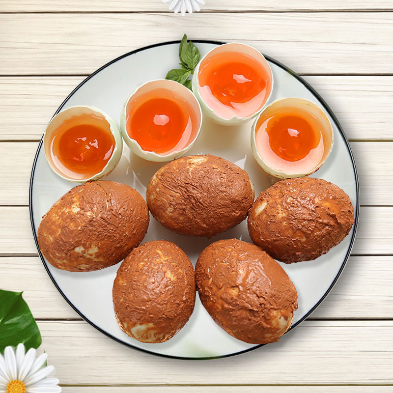 新鲜生咸鸭蛋咸蛋黄微山湖农家新鲜红泥 蛋黄酥烘焙 红心流油