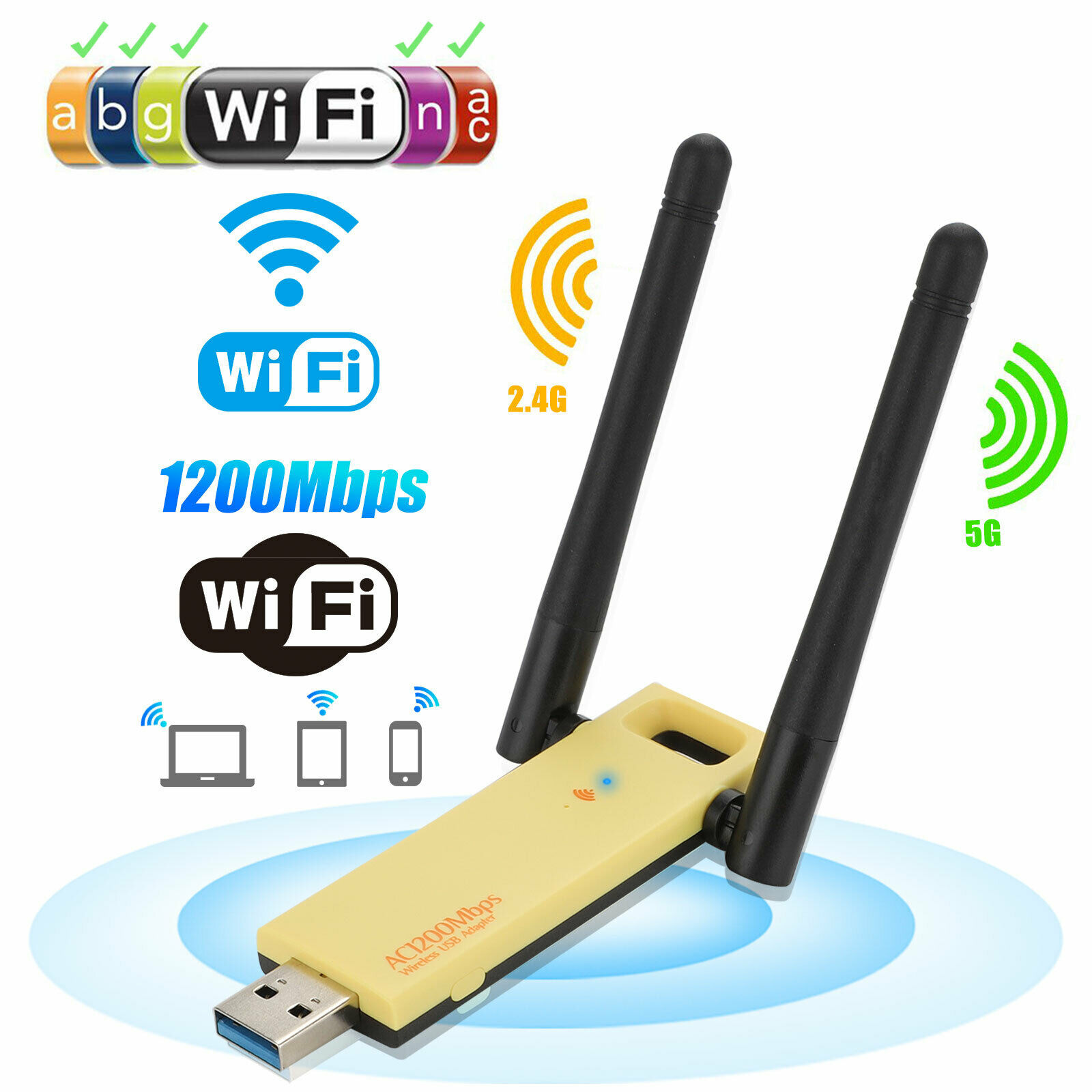 1200m双频无线网卡usb3.